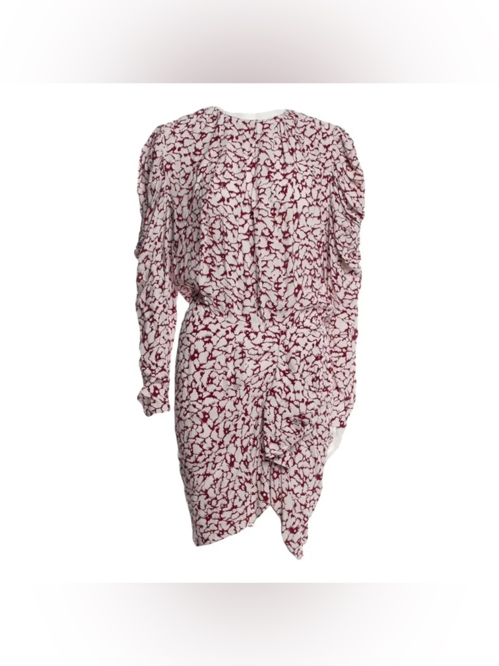Isabel marrant - Selewyn Ruched printed‎ crepe 100% Viscose Dress  Sz 36 / Small